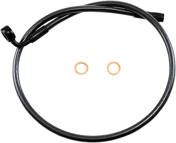 Magnum Shielding - AS478030 - Brake Line - 12mm-90° - 30" - Black Pearl