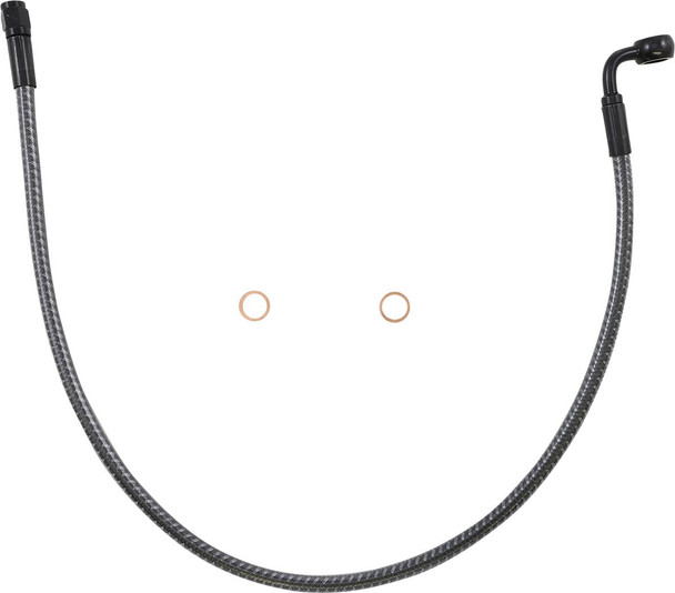 Magnum Shielding - AS77224 - Brake Line - Front - 10 mm - 90° - 24" - KARBONFIBR