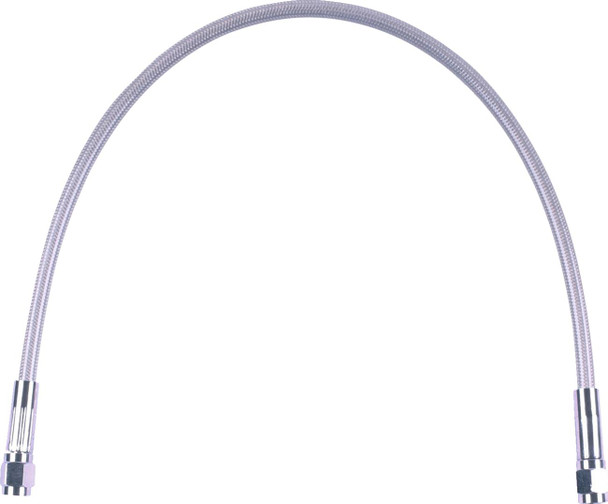 Magnum Shielding - SSC0500-28 - Universal XR Brake Line - 28" - Stainless w/ Chrome Fittings