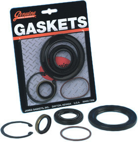 James Gaskets - Gasket Oil Seal Kit, Transmission Main Drive - fits '07-'17 Twin Cam & '06-Up Dyna Models (Repl. OEM #12074K)