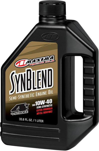 Maxima Racing Oil - 34901B - SynBlend Semi-Synthetic Oil - 10W40 - 1L