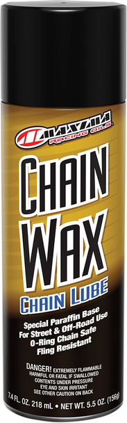 Maxima Racing Oil - 74908 - Chain Wax Lube - 5.5 oz. net wt. - Aerosol