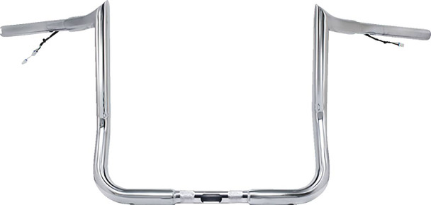 Paul Yaffe Bagger Nation - PYO:MBBPW-10 C - Pre-Wired Handlebar - Monkey Bar - 10" - Chrome