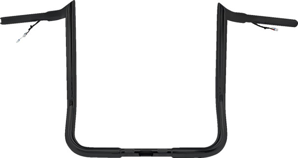 Paul Yaffe Bagger Nation - PYO:MBBPW-12 B - Pre-Wired Handlebar - Monkey Bar - 12" - Black