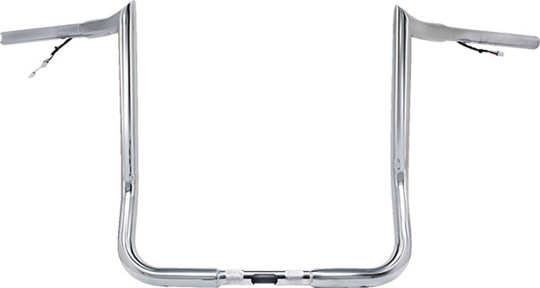 Paul Yaffe Bagger Nation - PYO:MBBPW-12 C - Pre-Wired Handlebar - Monkey Bar - 12" - Chrome