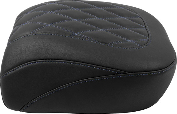 Mustang - 88511SB - Wide Tripper™ Seat - Passenger - Sky Blue Stitching - FLT/FLH '23-'25