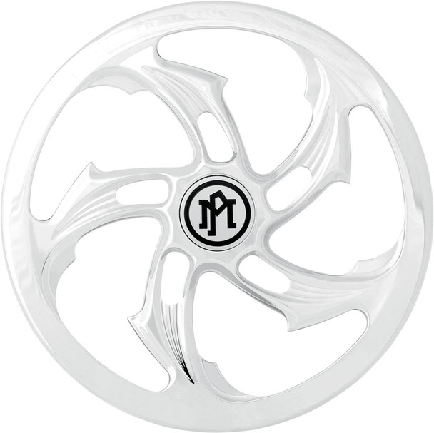 Performance Machine (Pm) - 0206-2010RVL-CH - Super Gas Universal Faceplate - Rival - Chrome