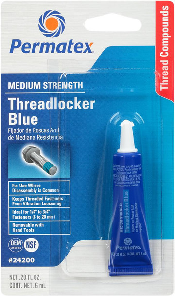Permatex - 24200 - 242 Threadlocker - Blue - 0.2 US fl oz.