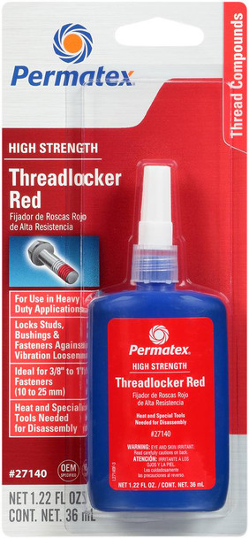 Permatex - 27140 - 271 Threadlocker - Red - 1.22 US fl oz.