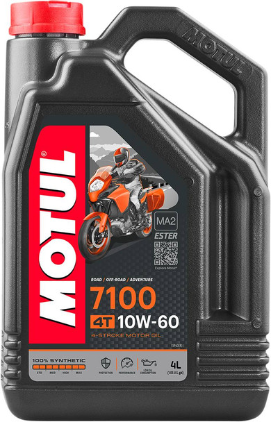 Motul - 104101 - 7100 4T Synthetic Oil - 10W-60 - 4L