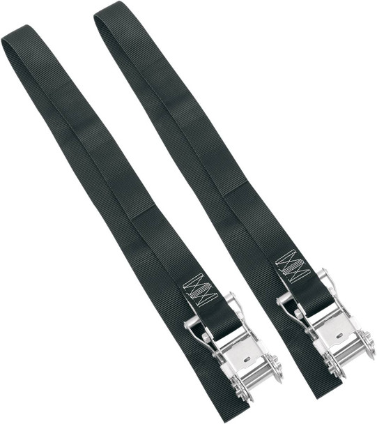 Powertye Mfg. - 30042 - Endless Ratchet Tie-Downs - 1-1/2" x 4' - Black