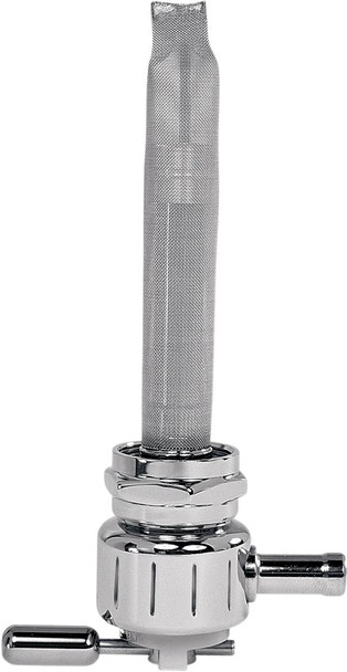 Pingel - 6311-CG - Round Fuel Valve - Grooved Chrome - 22 mm