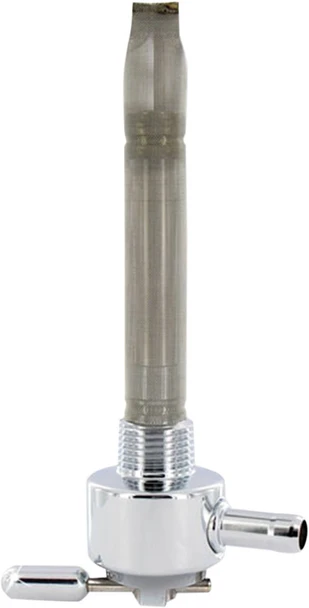 Pingel - 6211-CR - Round Fuel Valve - Chrome - 3/8" NPT