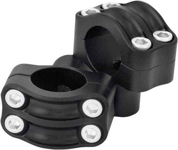 Rsd - 0208-2051-SMB - Nostalgia Handlebar Risers - Four-Bolt - 1-1/2" x 1-1/4" - Black Ops