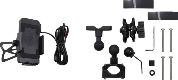 Ridepower - RPPMMTLBKBW12 - Ball Mount - Phone Holder - Wireless Charging