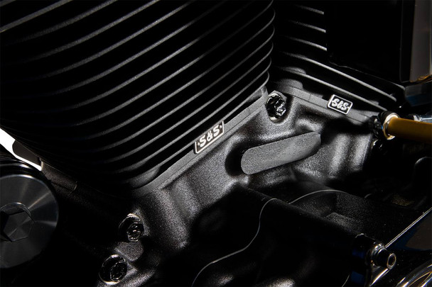 S&S Cycle - 310-1059A - 124" Power Package - Gear Drive - Non-Highlighted Fins - Black Pushrod Tubes - 107" M8