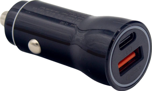 Ridepower - RPCIGUSBUSBCADP - Power Adapter - Cigarette Lighter - USB/USB-C - Black