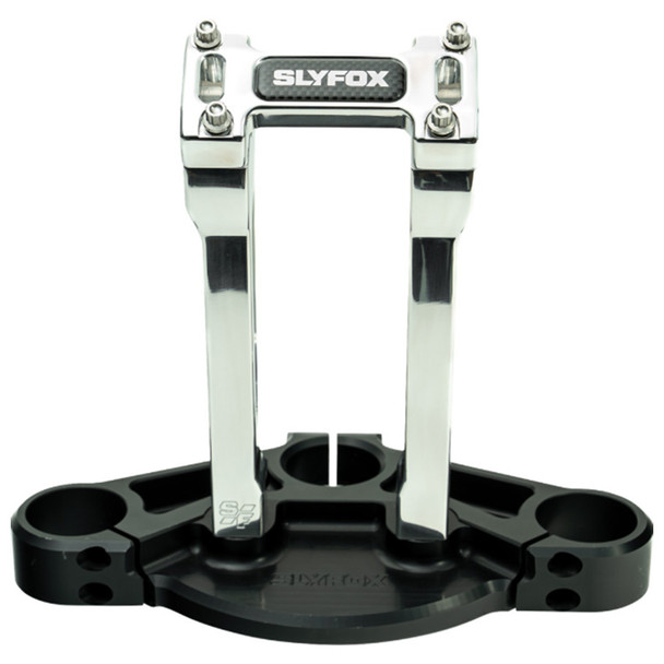 Slyfox - SF-1001-08-R - Handlebar Riser Kit - Straight - 1" Clamping - 8" Rise - Raw