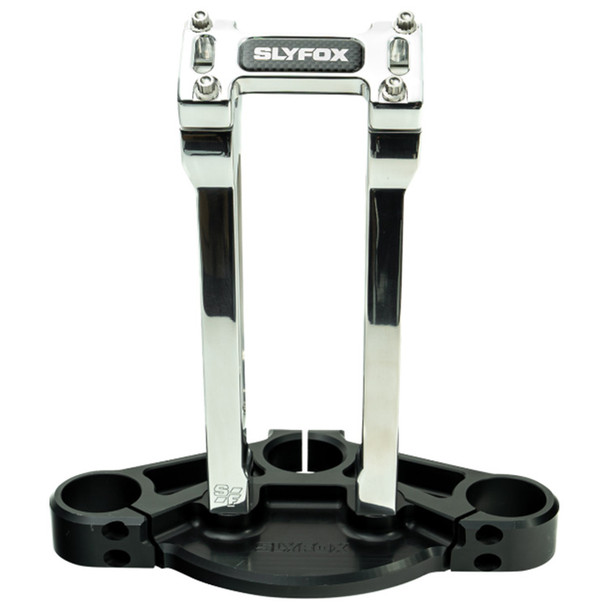 Slyfox - SF-1001-10-R - Handlebar Riser Kit - Straight - 1" Clamping - 10" Rise - Raw