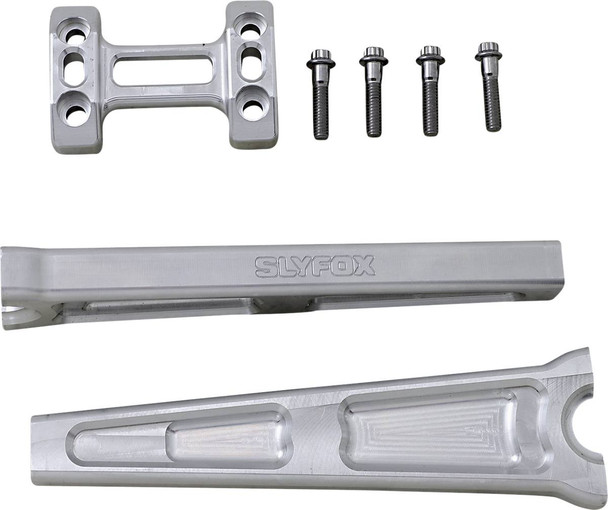 Slyfox - TM-SLY7 - Handlebar Riser Kit - Straight - 1" Clamping - 10" Rise - Raw
