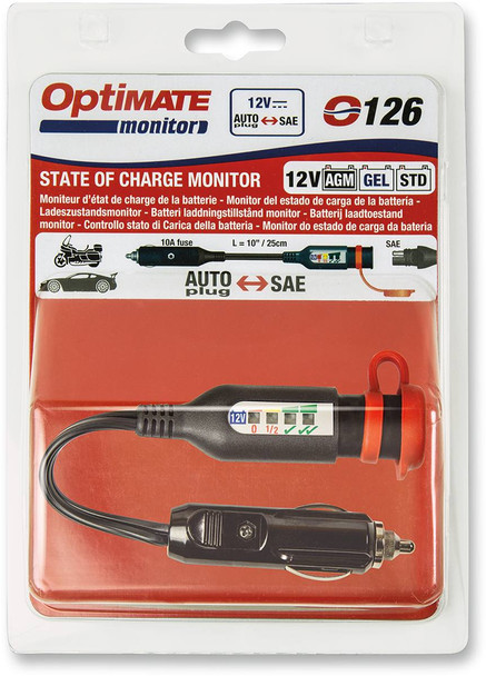 Tecmate - O-126 - OptiMate™ Monitor O-126 - AUTO Plug to SAE