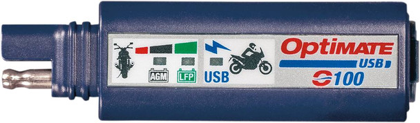 Tecmate - O-100V3 - SAE to USB Charger - 2 Pin Connector - LED