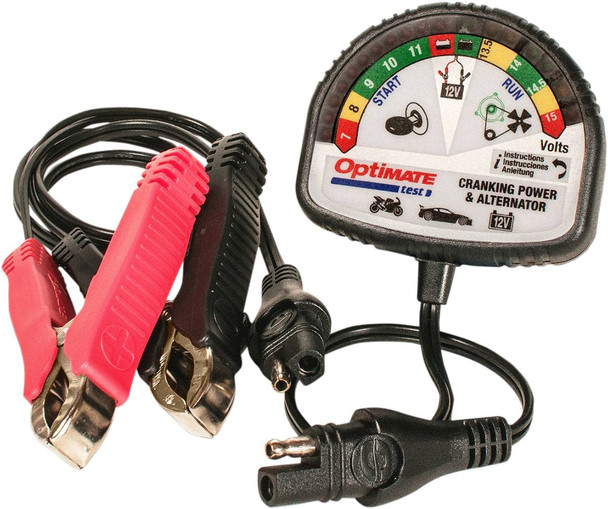 Tecmate - TS-121 - Battery Charging System/Alternator Tester - Pocket - Battery Clip/12V