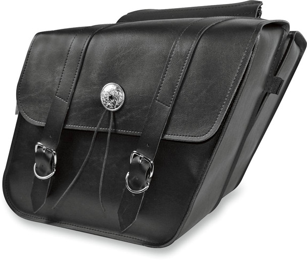 Willie & Max Luggage - 58700-00 - Slant Saddlebag - Black
