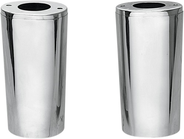 Drag Specialties - 04110012 - Fork Slider Covers - Extended +2" (8.5") - Chrome - Smooth