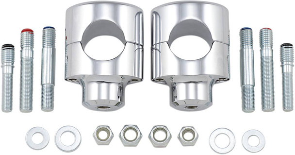 Drag Specialties - 06020465 - Big Buffalo Handlebar Risers - 1-1/2" - Chrome