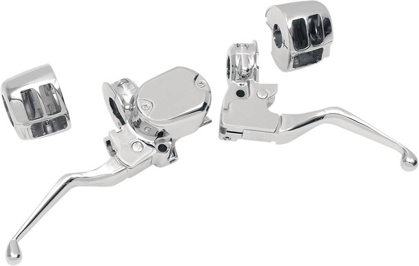 Drag Specialties - 06100147 - Handlebar Control Kit - 1/2" Master Cylinder - '04 - '13 XL