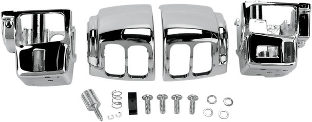 Drag Specialties - 06160131 - Handlebar Switch Housing Kit - Chrome