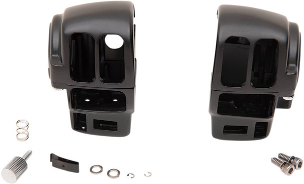 Drag Specialties - 06160359 - Handlebar Switch Housing Kit - Radio/Cruise - Matte Black