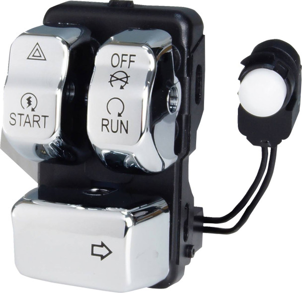 Drag Specialties - 06160384 - Can Bus Handlebar Control Module - Right - Chrome