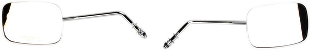 Drag Specialties - 06400982 - Mirrors - OEM - Side View - Rectangle - Chrome - Long - Pair