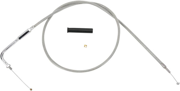 Drag Specialties - 06500411 - Stainless Braided Throttle Cable - 39-1/2"