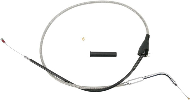 Drag Specialties - 06510167 - Stainless Braided Idle Cable - Cruise - 38-3/16"
