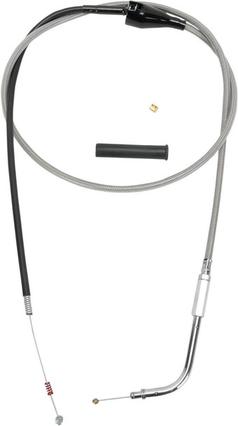 Drag Specialties - 06510662 - Stainless Braided Idle Cable - 48"