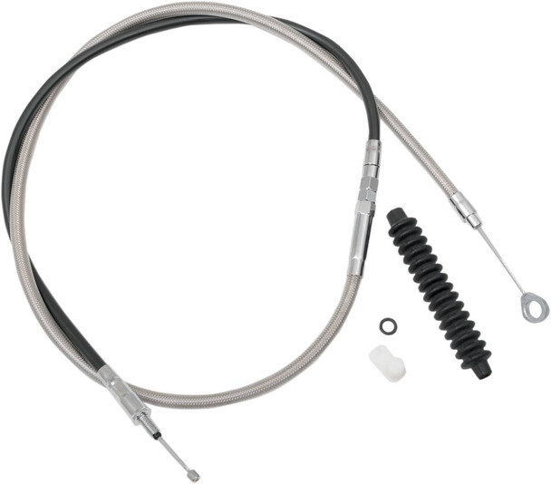 Drag Specialties - 06521469 - High-Efficiency Braided Stainless Steel Clutch Cable - 66-11/16"