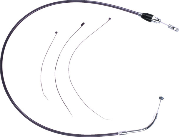 Drag Specialties - 06523178 - Quick Connect Clutch Cable - Upper - Black/Chrome