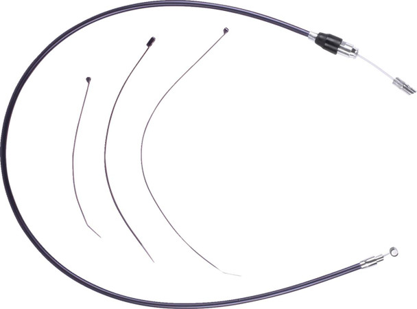 Drag Specialties - 06523202 - Quick Connect Clutch Cable - Upper - Black/Chrome