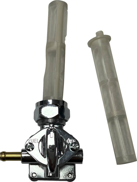 Drag Specialties - 07050555 - Petcock - Vacuum - Left Outlet - Chrome