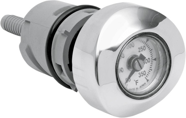 Drag Specialties - 07100047 - Oil Plug - With Temperature Gauge - 1.62"