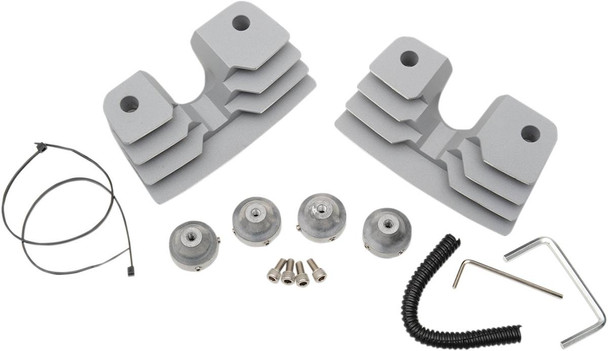 Drag Specialties - 09401314 - Spark Plug Cover - Silver - Twin Cam