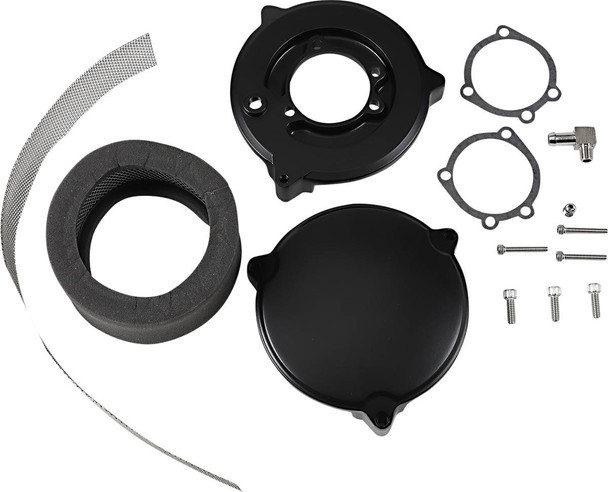 Drag Specialties - 10102692 - High Performance 6" Dragtron™ II Air Cleaner Kit - Black