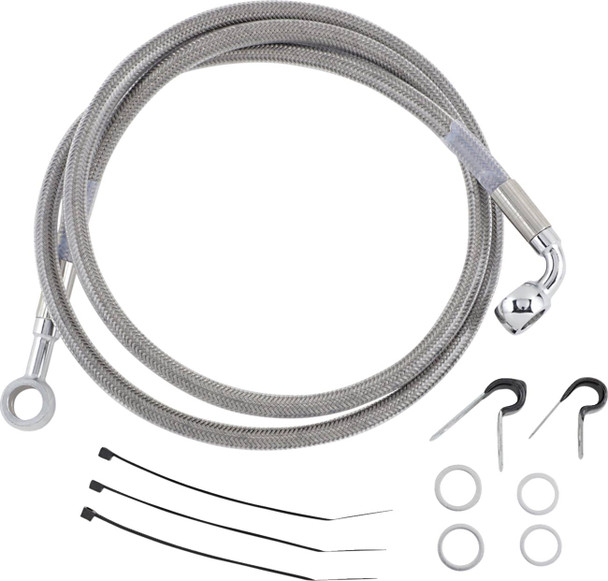 Drag Specialties - 12042750 - Brake Line - Front - Stainless Steel