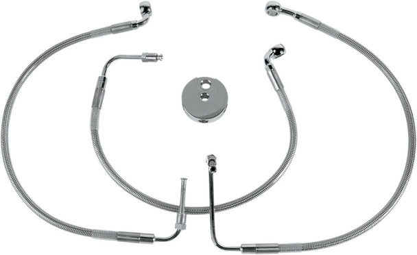 Drag Specialties - 12042755 - Brake Line - Front (Lower/Upper) - Stainless Steel