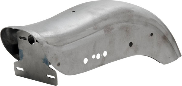 Drag Specialties - 14010041 - Fate Bob Rear Fender - Raw - Drilled