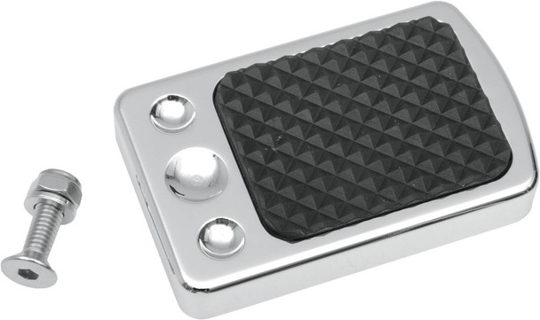 Drag Specialties - 16100134 - Brake Pedal Pad - Chrome - FL