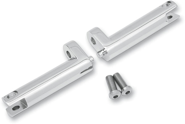 Drag Specialties - 16201056 - Passenger Footpeg Mount - Chrome - FLH/FLT